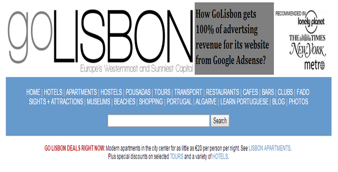 Maximizing Website Revenue: GoLisbon’s Google AdSense Strategy