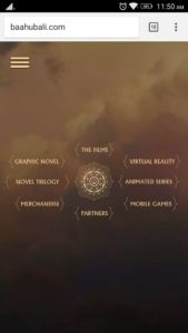 Bahubali Official Website