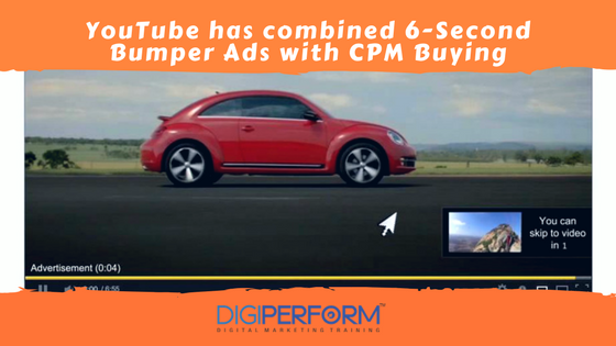 YouTube has Combined 6-Second Bumper Ads with CPM Buying.