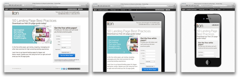 50 best landing pages 
