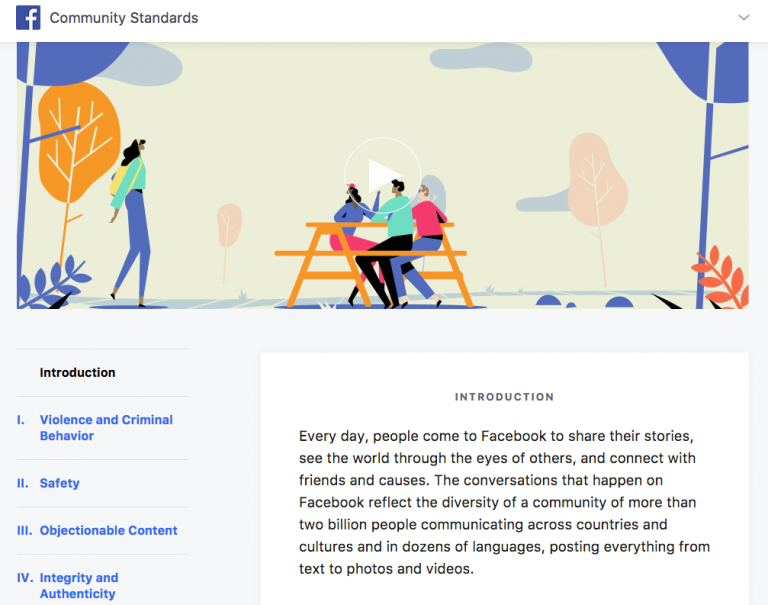 Facebook Content Review Guidelines