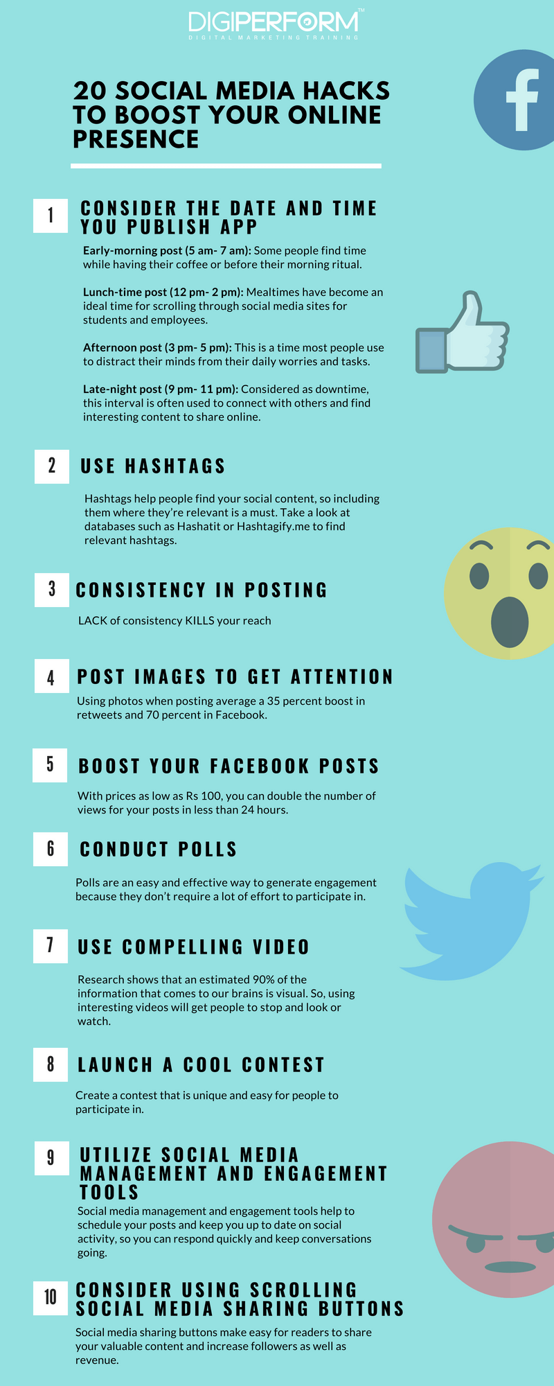  20 social media hacks to boost your online presence