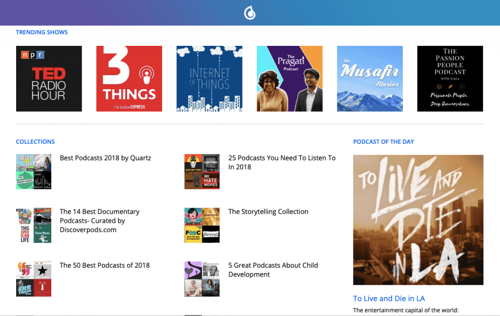 Social Network built Around Podcasts