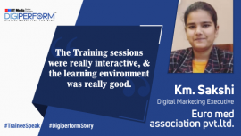 The Training sessions were really interactive, and the learning environment was really good.  – Sakshi