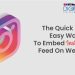Easy way to embed instagram feed