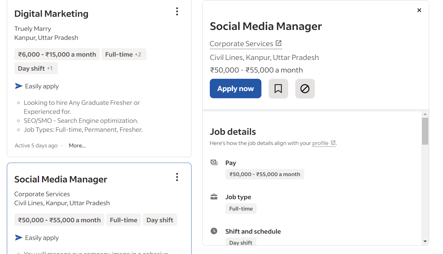 digital marketing jobs in kanpur