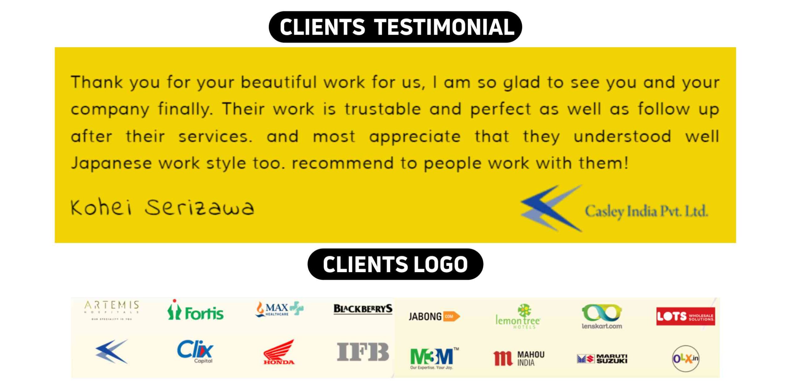iBrandox Gurgaon Clients Testimonial & Logos