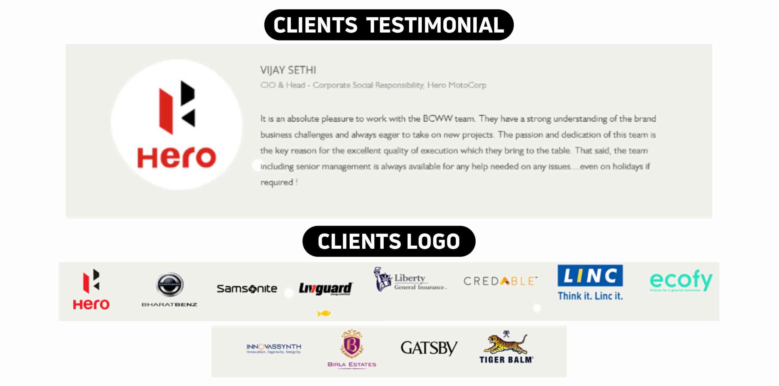 BC web wise Clients Testimonial & Logo