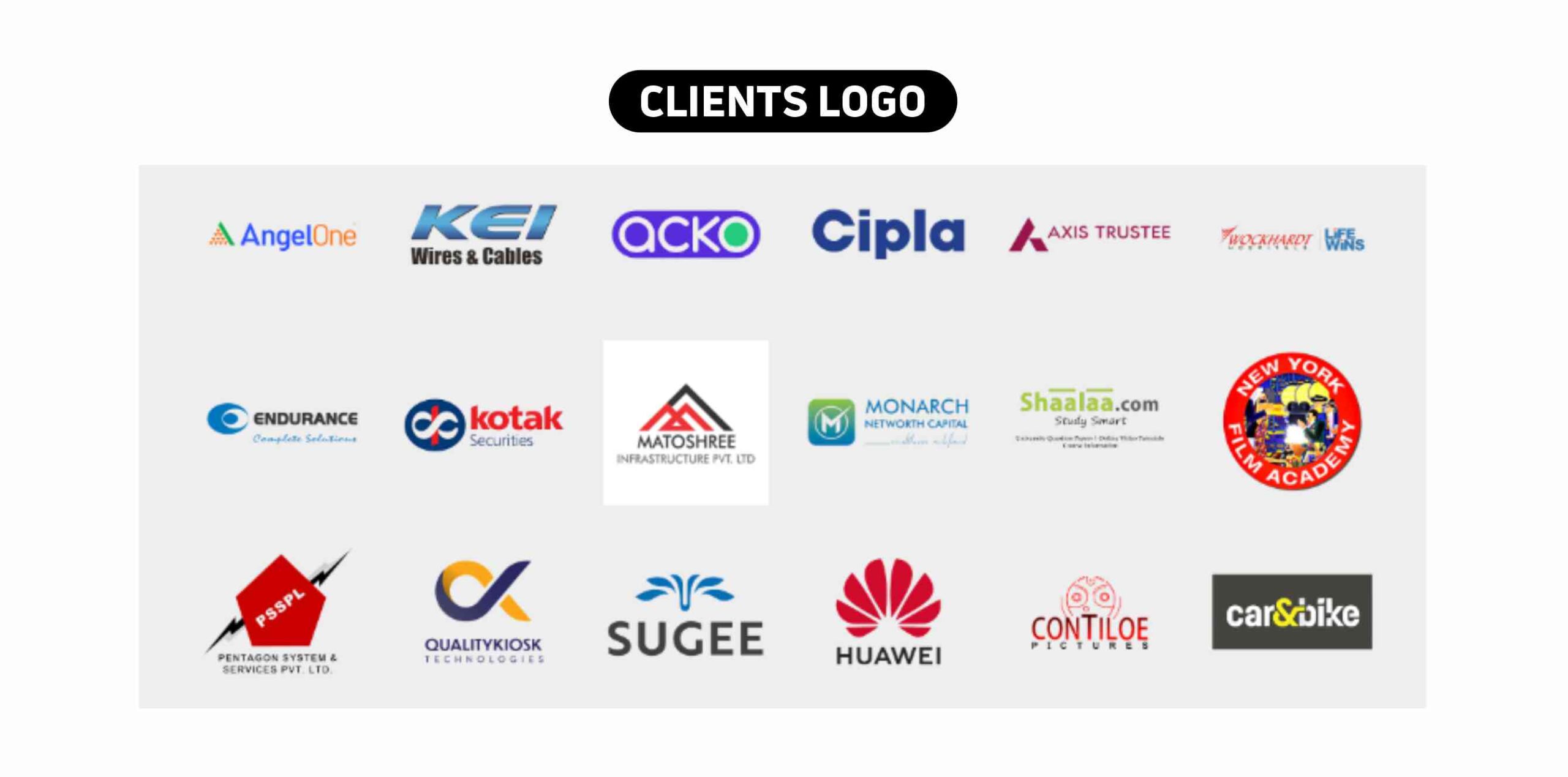 Being Digitalz Clients Testimonial & Logo