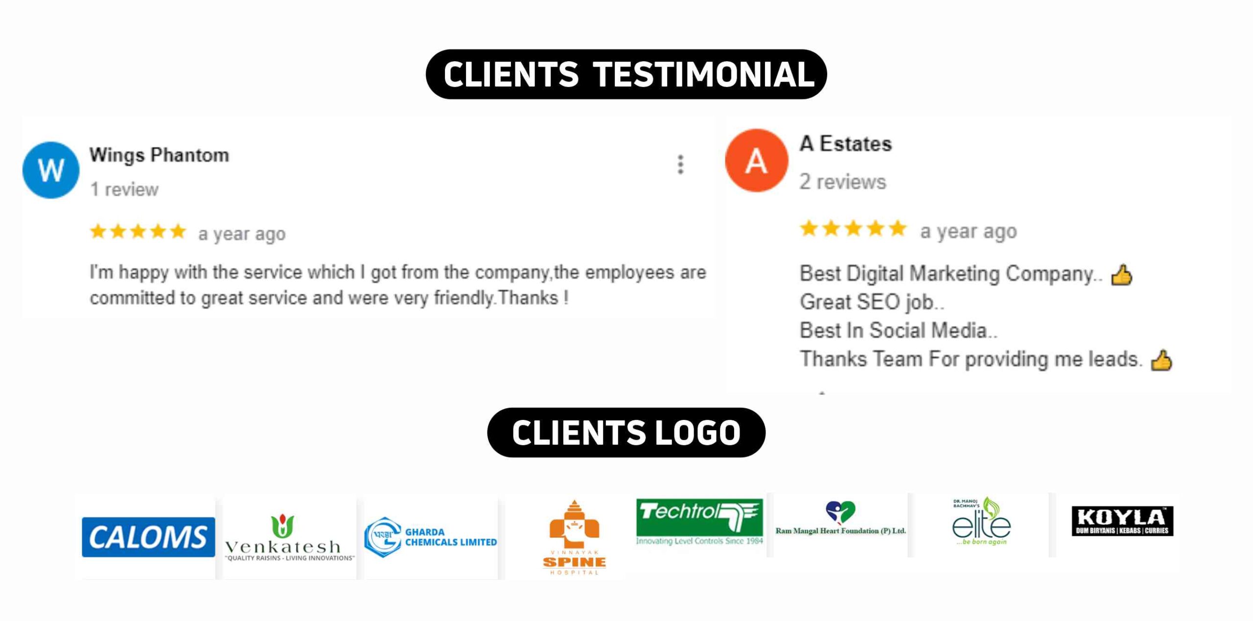 OMX Technologies Pvt. Ltd Client Testimonial & Logos