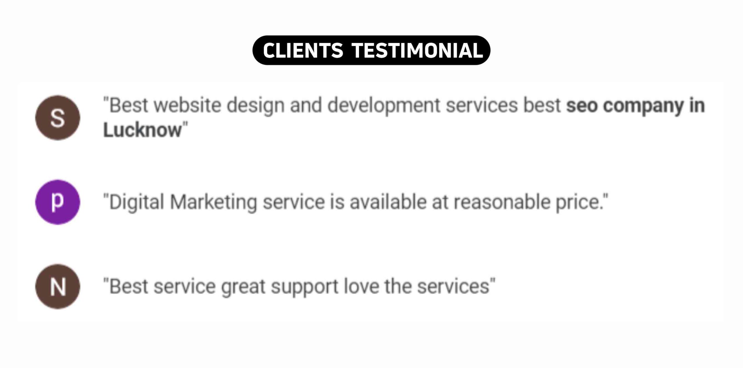The Webdeb Clients Testimonials & Clients Logos