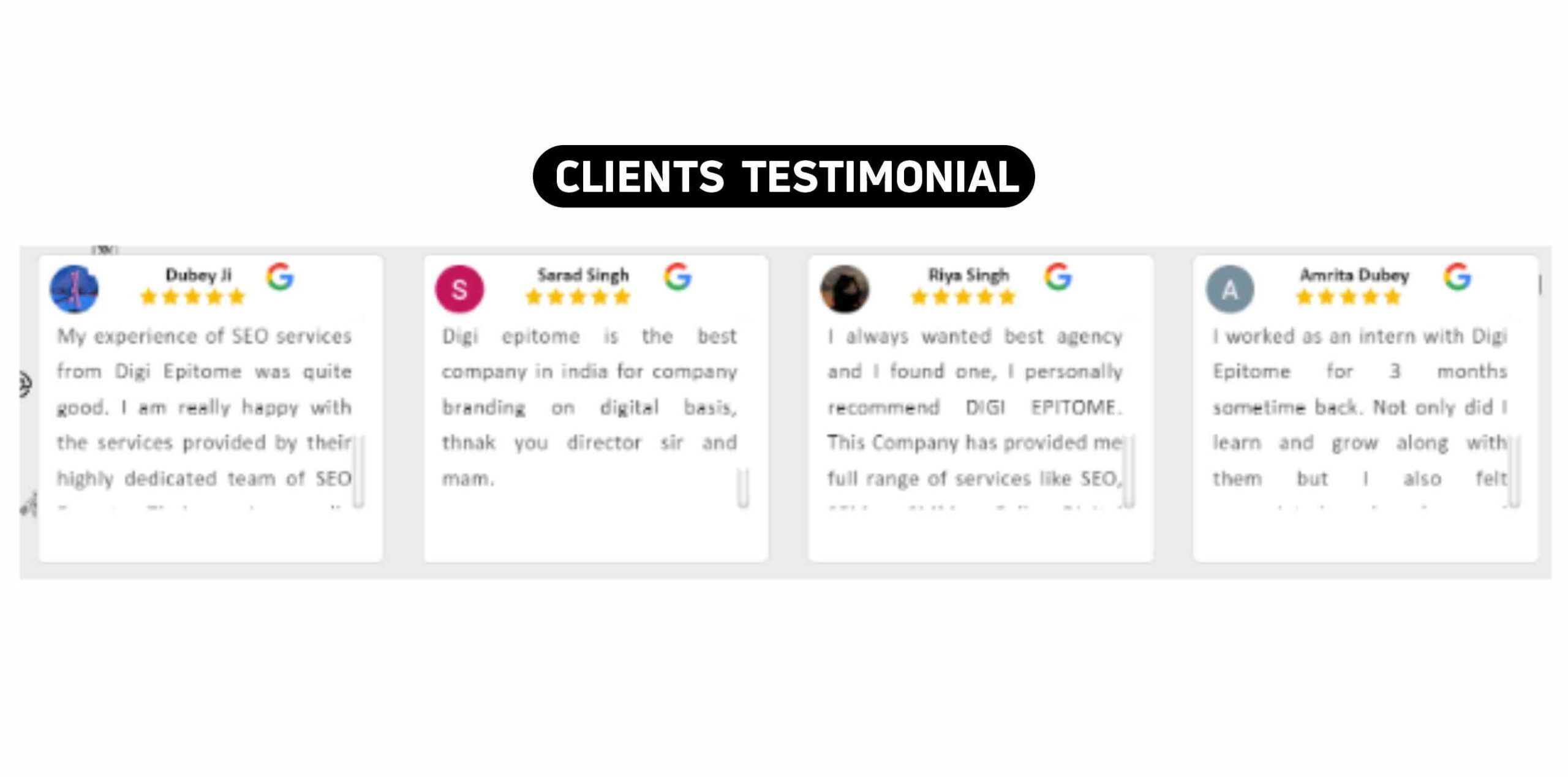 Digi Epitome Technology Clients Testimonials & Logo