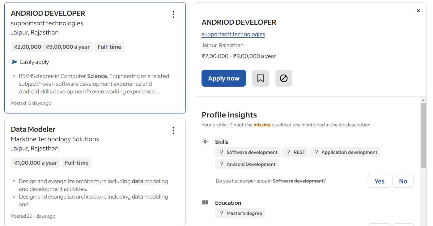 Current Job Openings in Data Science in Jaipur